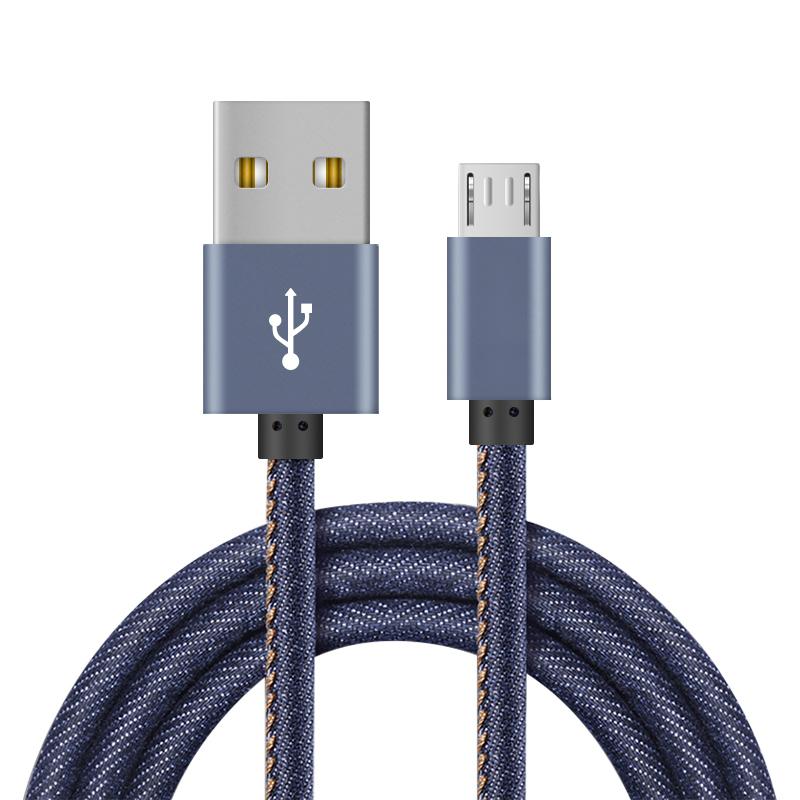 牛仔布USB数据线